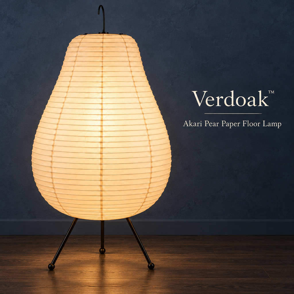 Verdoak™ Akari Pear Paper Floor Lamp brand hero