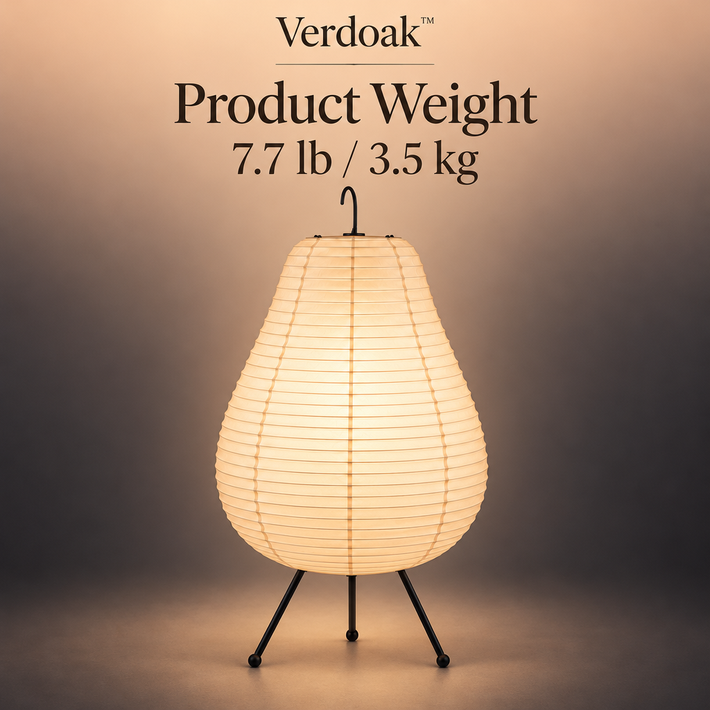 Verdoak™ Akari Pear Paper Floor Lamp weight