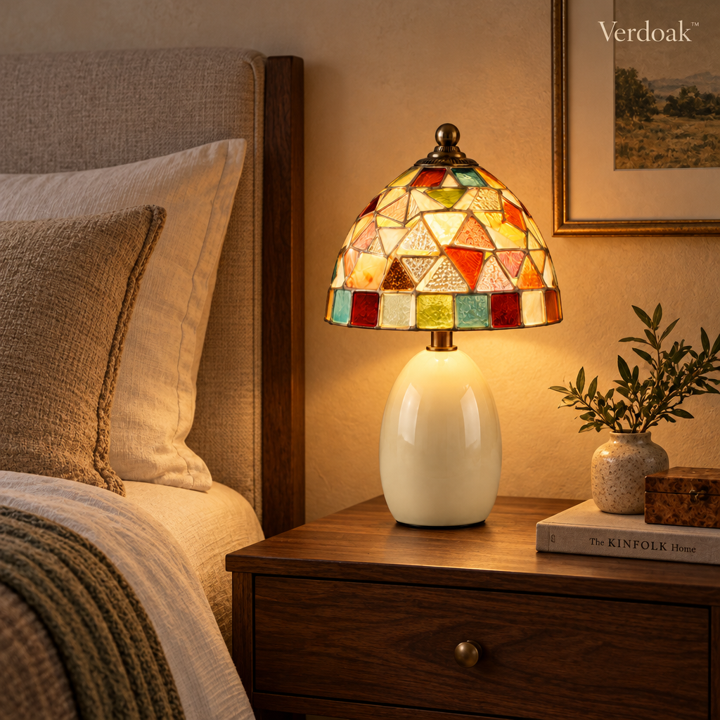 Verdoak™ Mosaic Tulip Table Lamp lifestyle