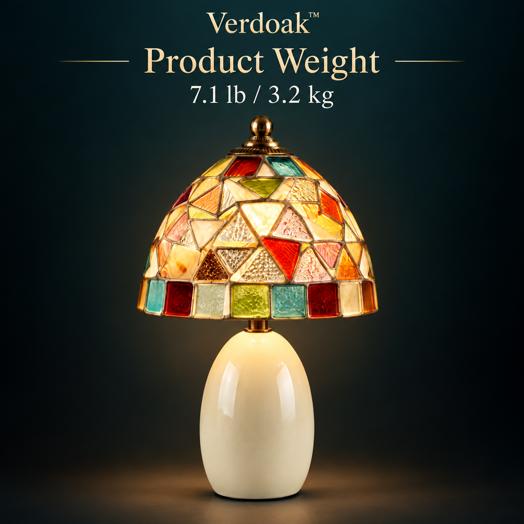 Verdoak™ Mosaic Tulip Table Lamp weight