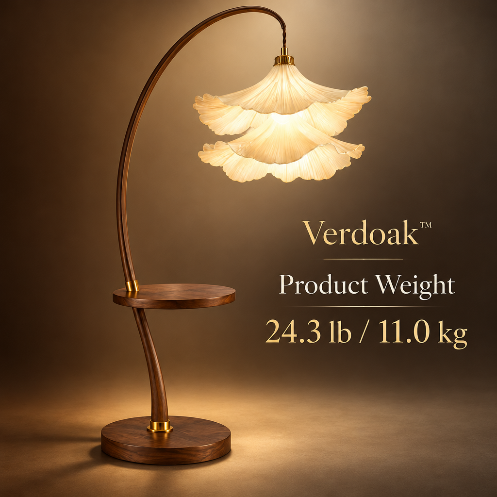 Verdoak™ Petal Arc Floor Lamp with Side Table weight