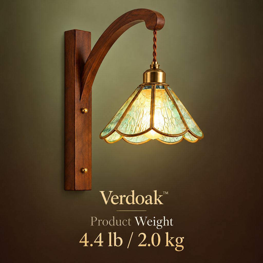 Verdoak™ Willow Leaf Glass Wall Sconce weight
